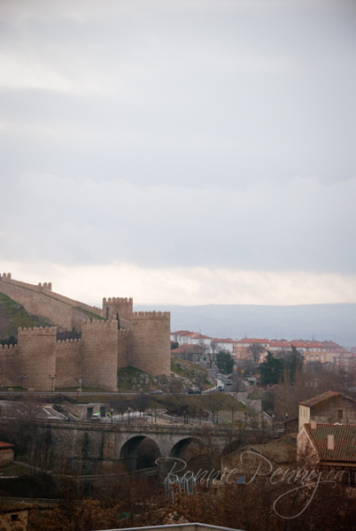 The walled city of Avila
